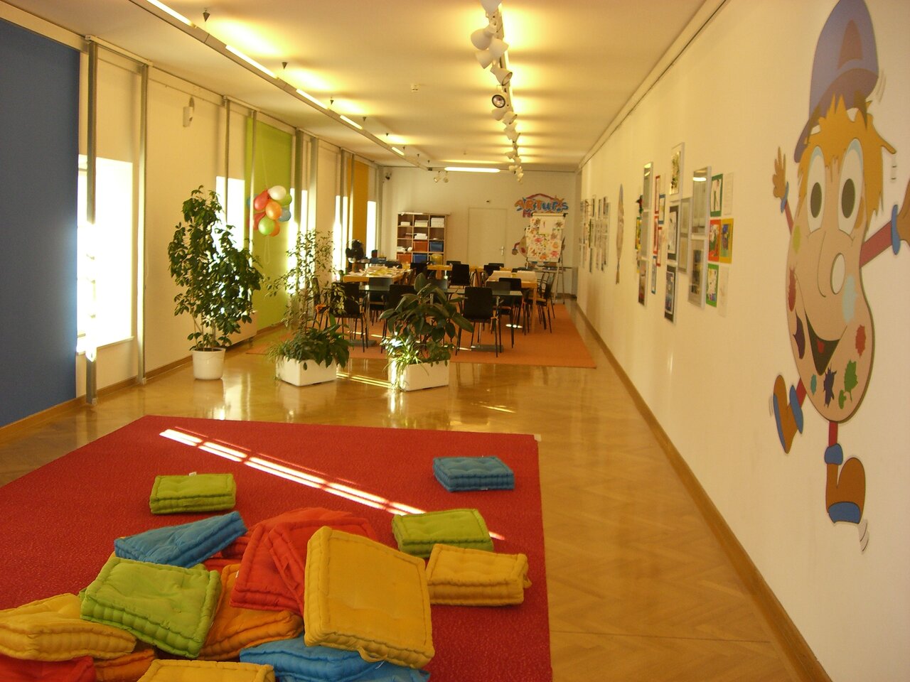 Blick in den Kreativ-Raum. Foto: Stadtgalerie Klagenfurt