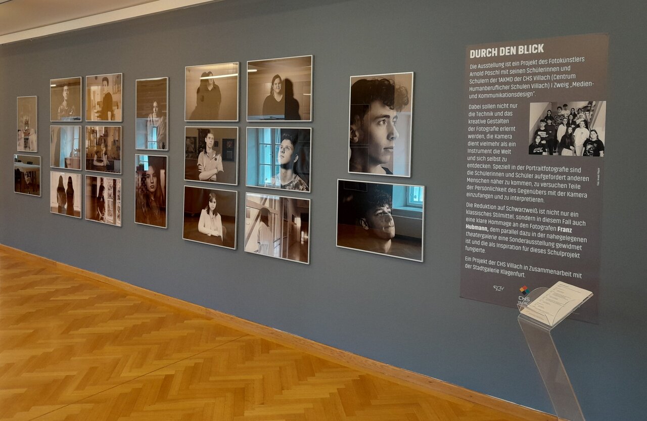 Einblick in die Ausstellung Durch den Blick. Foto: Stadtgalerie Klagenfurt